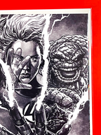 Top right corner of Fantastic Four #1 | Mico Suayan Cover