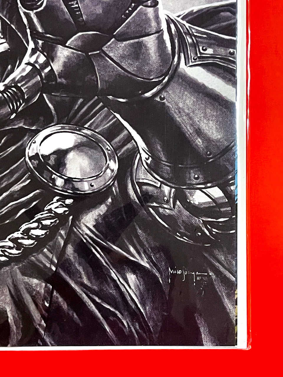 Bottom right corner of Fantastic Four #1 | Mico Suayan Cover