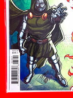 Bottom left corner of Fantastic Four #33 | Ron Lim Cover