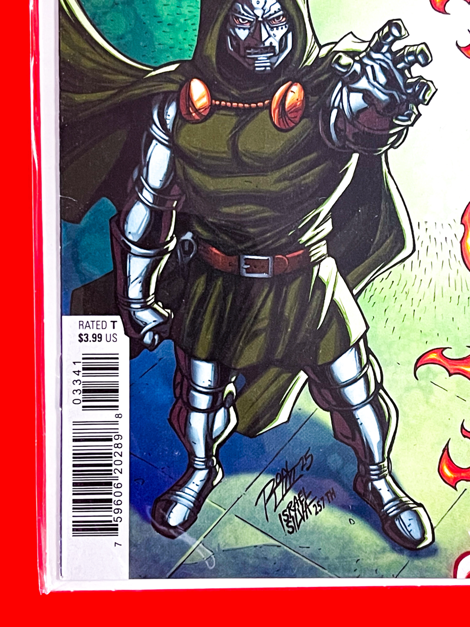 Bottom left corner of Fantastic Four #33 | Ron Lim Cover