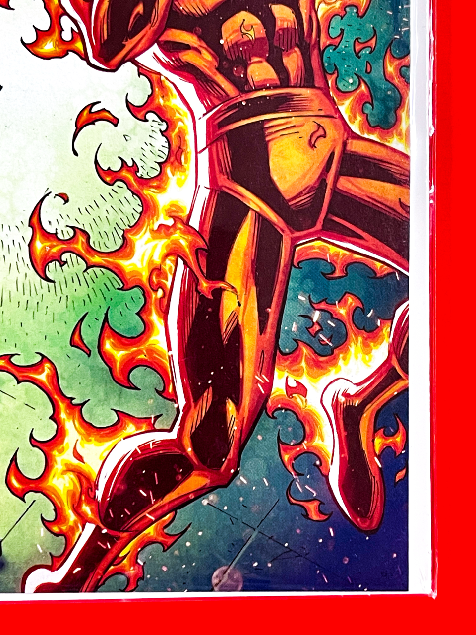 Bottom right corner of Fantastic Four #33 | Ron Lim Cover
