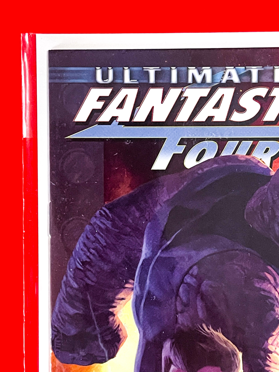 Top left corner of Ultimate Fantastic Four #50 | Marko Djurdjevic Cover