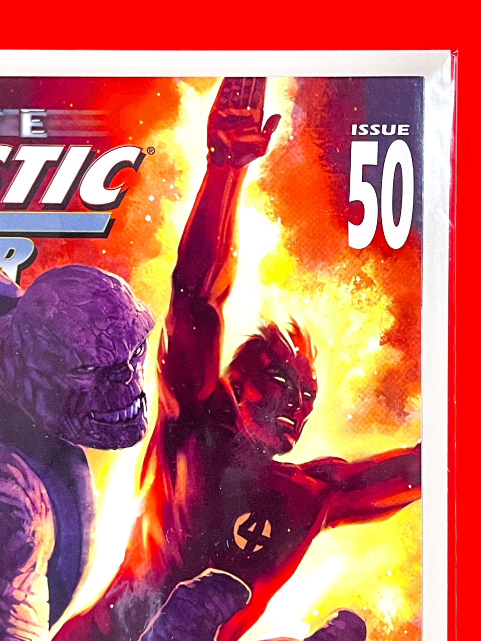Top right corner of Ultimate Fantastic Four #50 | Marko Djurdjevic Cover