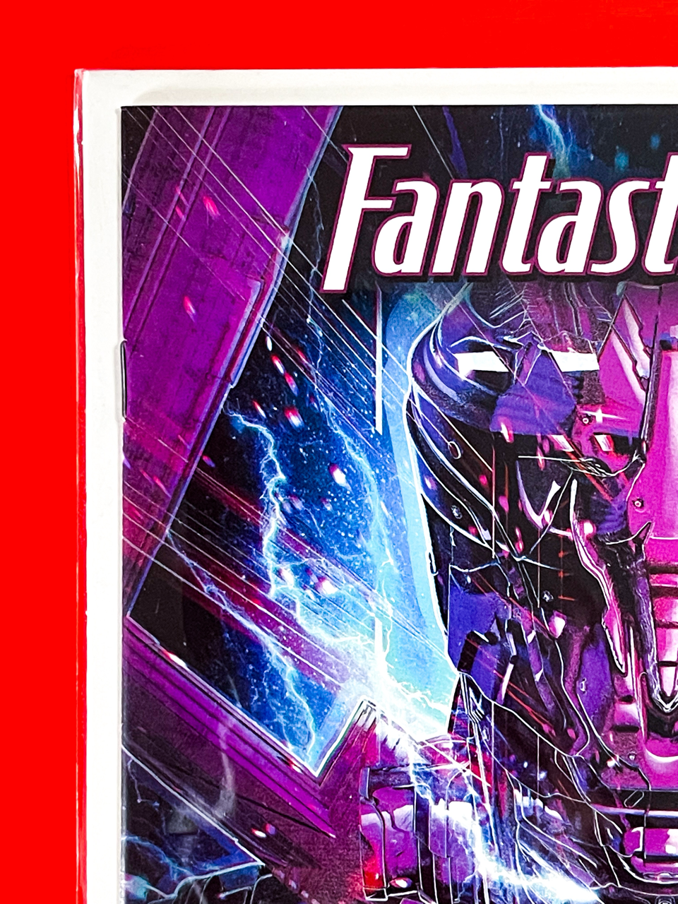 Top left corner of Fantastic Four #3 | John Giang Cover