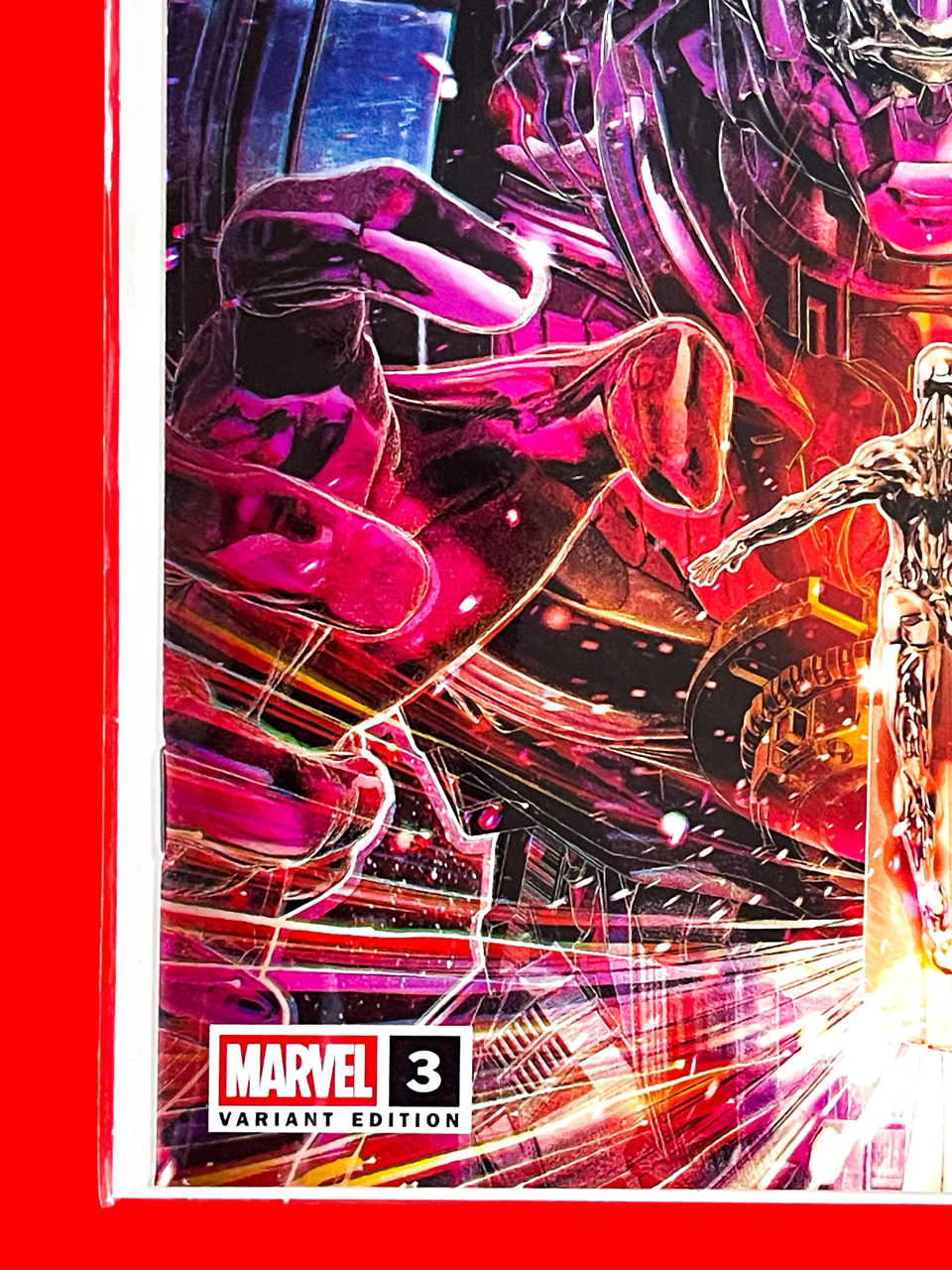 Bottom left corner of Fantastic Four #3 | John Giang Cover
