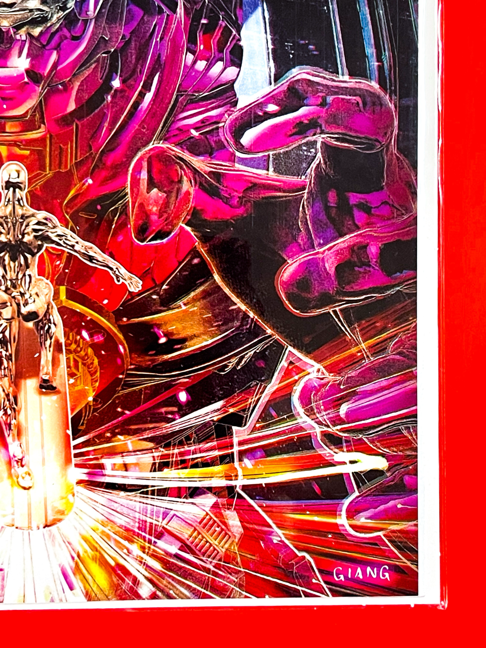 Bottom right corner of Fantastic Four #3 | John Giang Cover