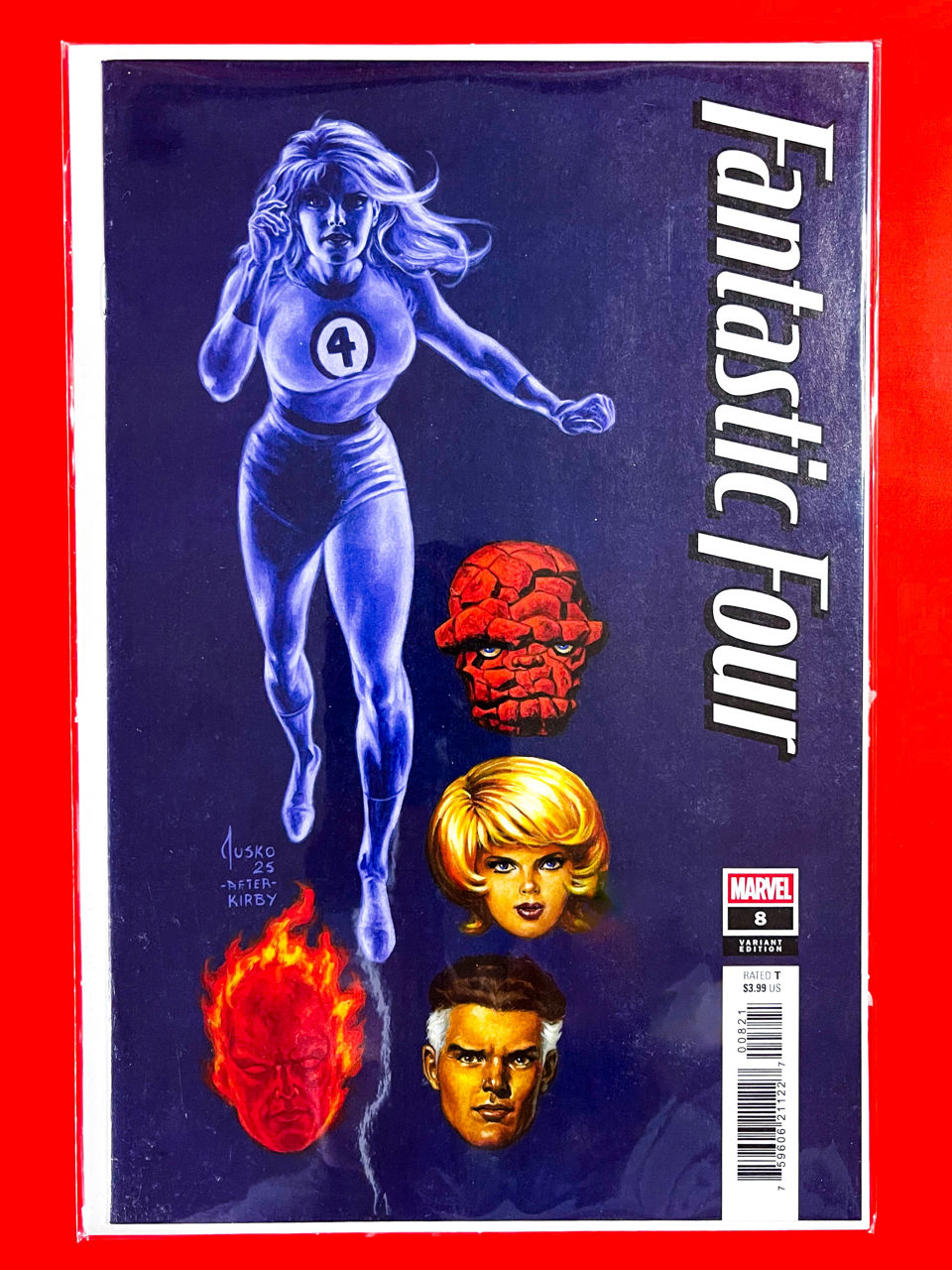 Main Cover of Fantastic Four #8 | Joe Jusko Cover