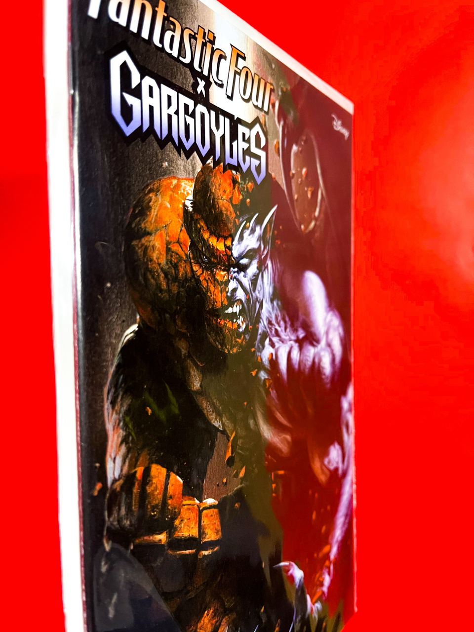 Spine of Fantastic Four x Gargoyles #1 | Gabriele Dell'Otto Cover