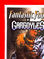 Top left corner of Fantastic Four x Gargoyles #1 | Gabriele Dell'Otto Cover