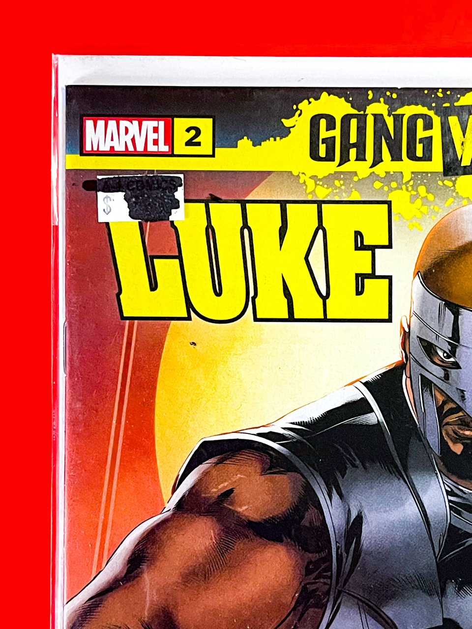 Top left corner of Luke Cage: Gang War #2 | Caanan White Cover