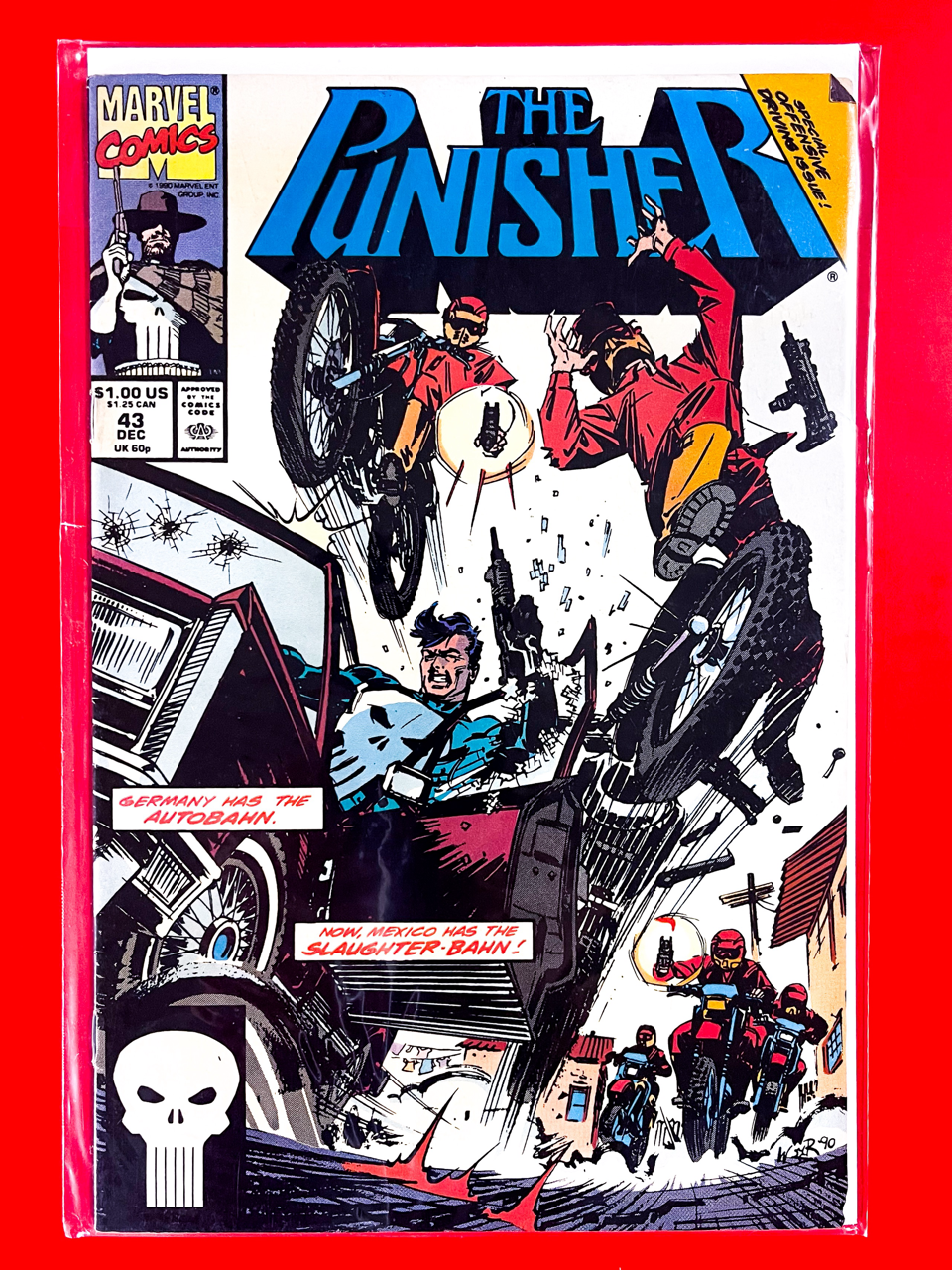 Main Cover of The Punisher #43 | Bill Reinhold Cover