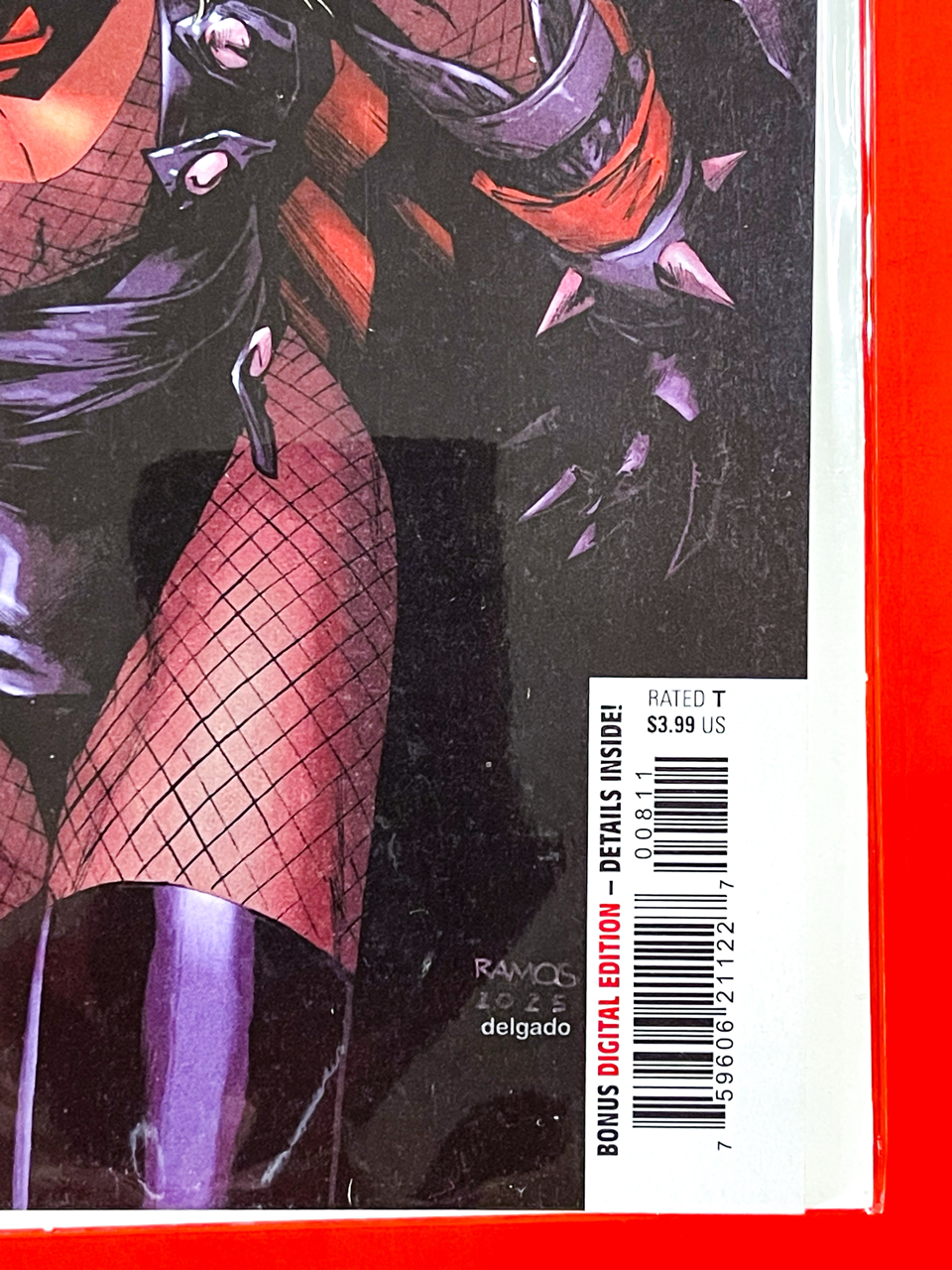 Bottom right corner of Fantastic Four #8 | Humberto Ramos Cover