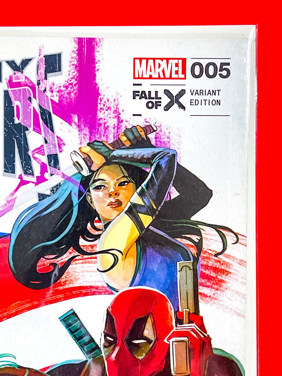 Top right corner of Uncanny Avengers #5 | Stephanie Hans Cover