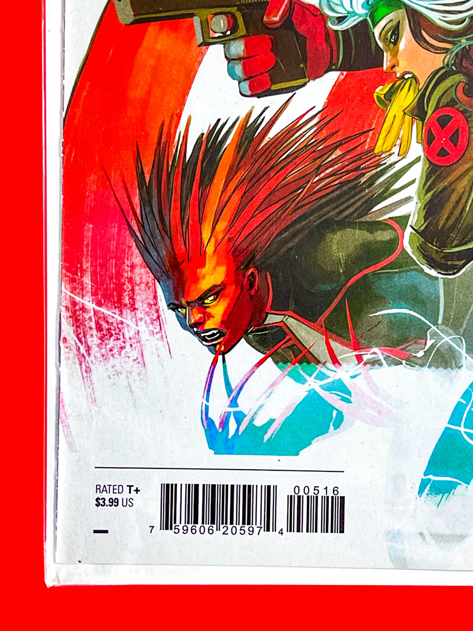 Bottom left corner of Uncanny Avengers #5 | Stephanie Hans Cover