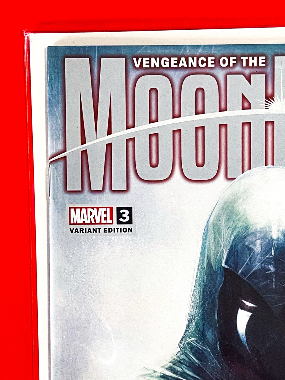 Top left corner of Vengeance of the Moon Knight #3 | Marco Mastrazzo Cover