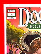 Top left corner of Doom Academy #5 | Ron Lim Cover