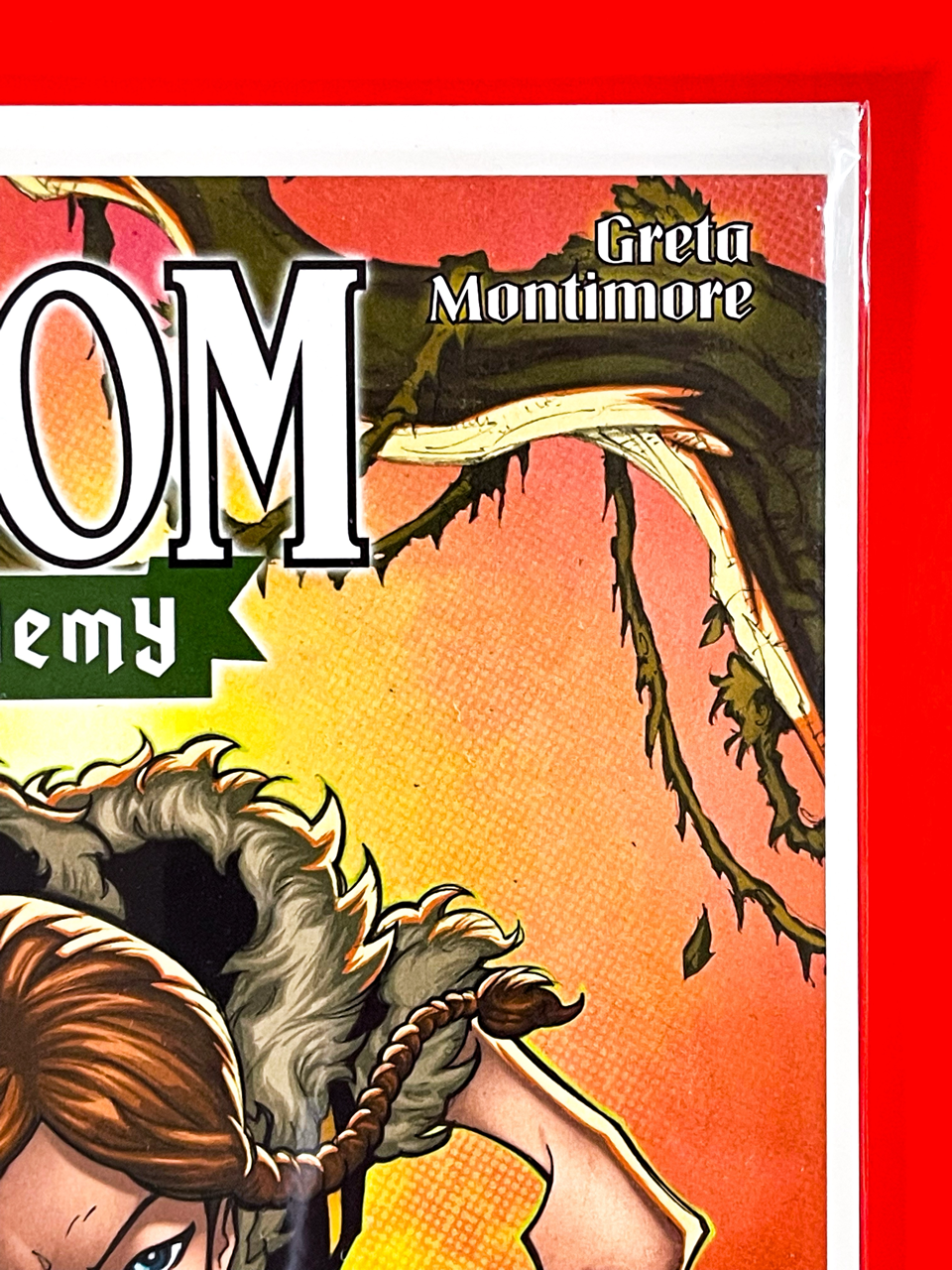 Top right corner of Doom Academy #5 | Ron Lim Cover