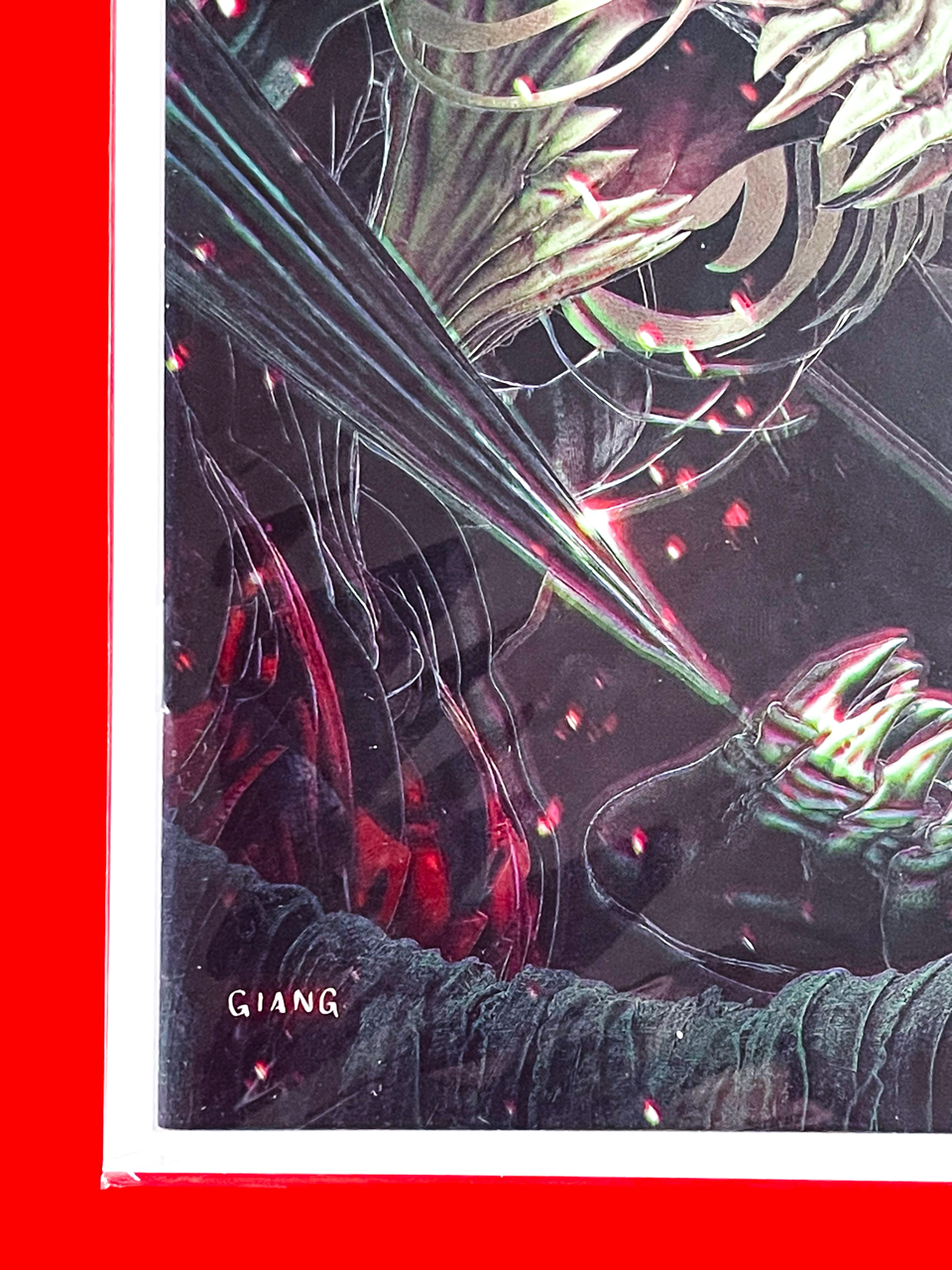Bottom left corner of Knull #1 | John Giang Cover