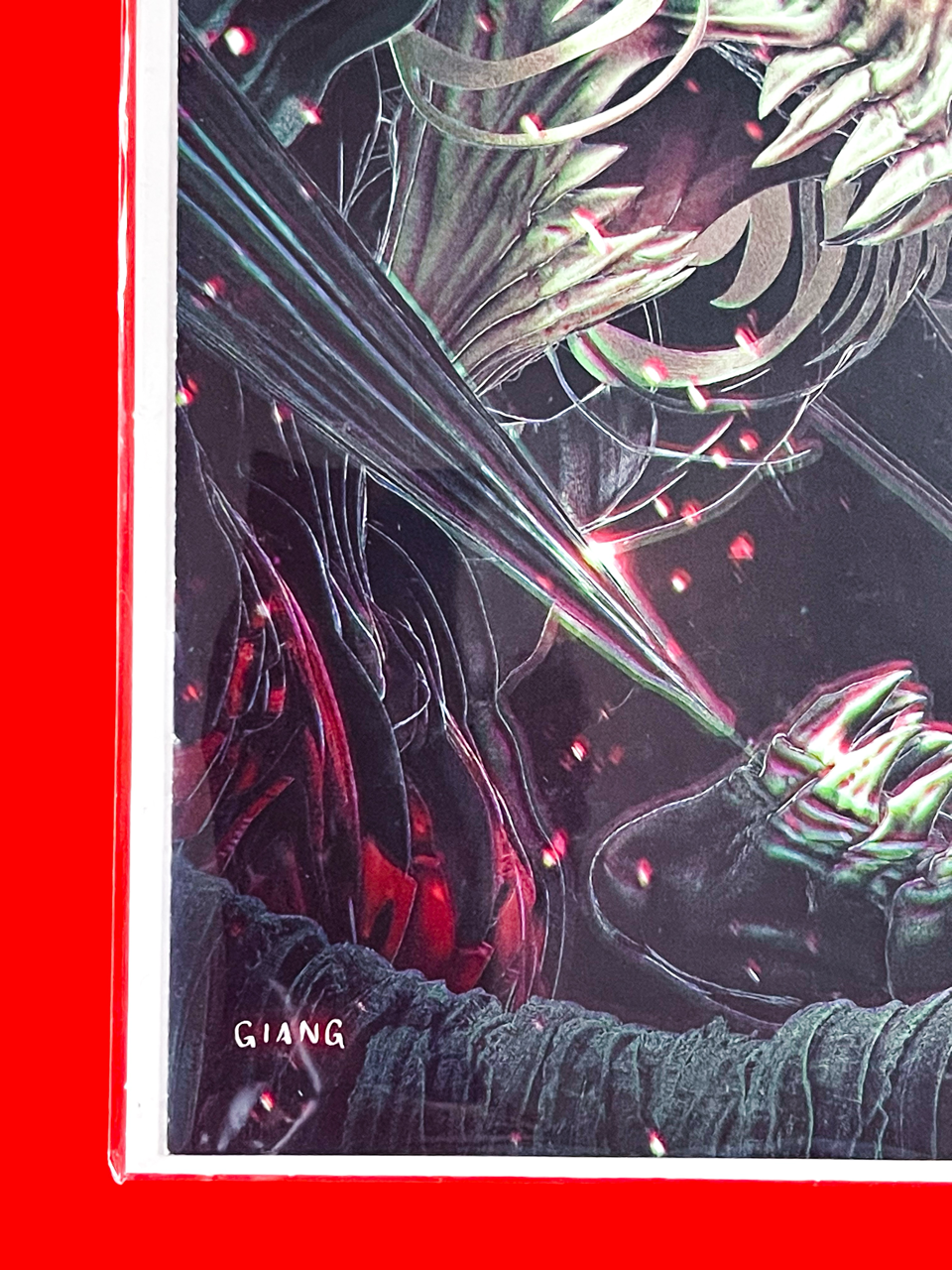 Bottom left corner of Knull #1 | John Giang Cover
