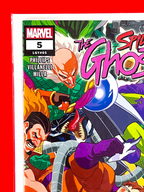 Top left corner of Spider-Gwen: Ghost Spider #5 | Mark Brooks Cover