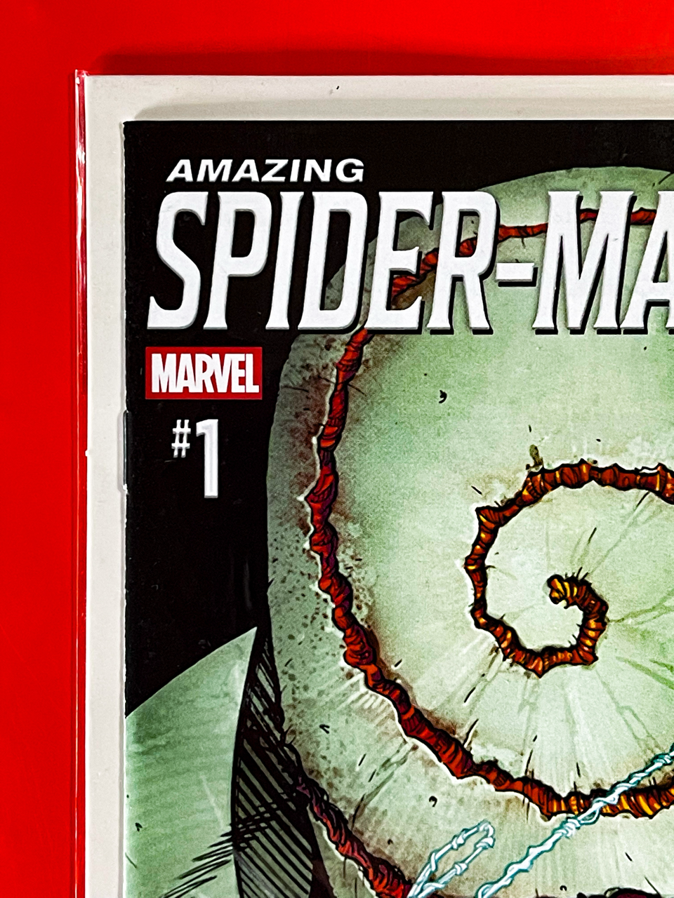 Top left corner of The Amazing Spider-Man & Venom: Death Spiral #1 | Ed McGuinness Cover