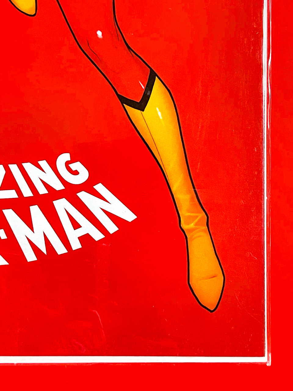 Bottom right corner of The Amazing Spider-Man #2 | David Nakayama Cover