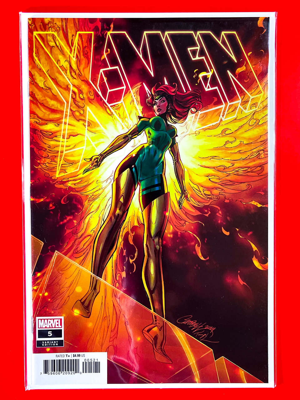 Main Cover of X-Men #5 | J. Scott Campbell Cover