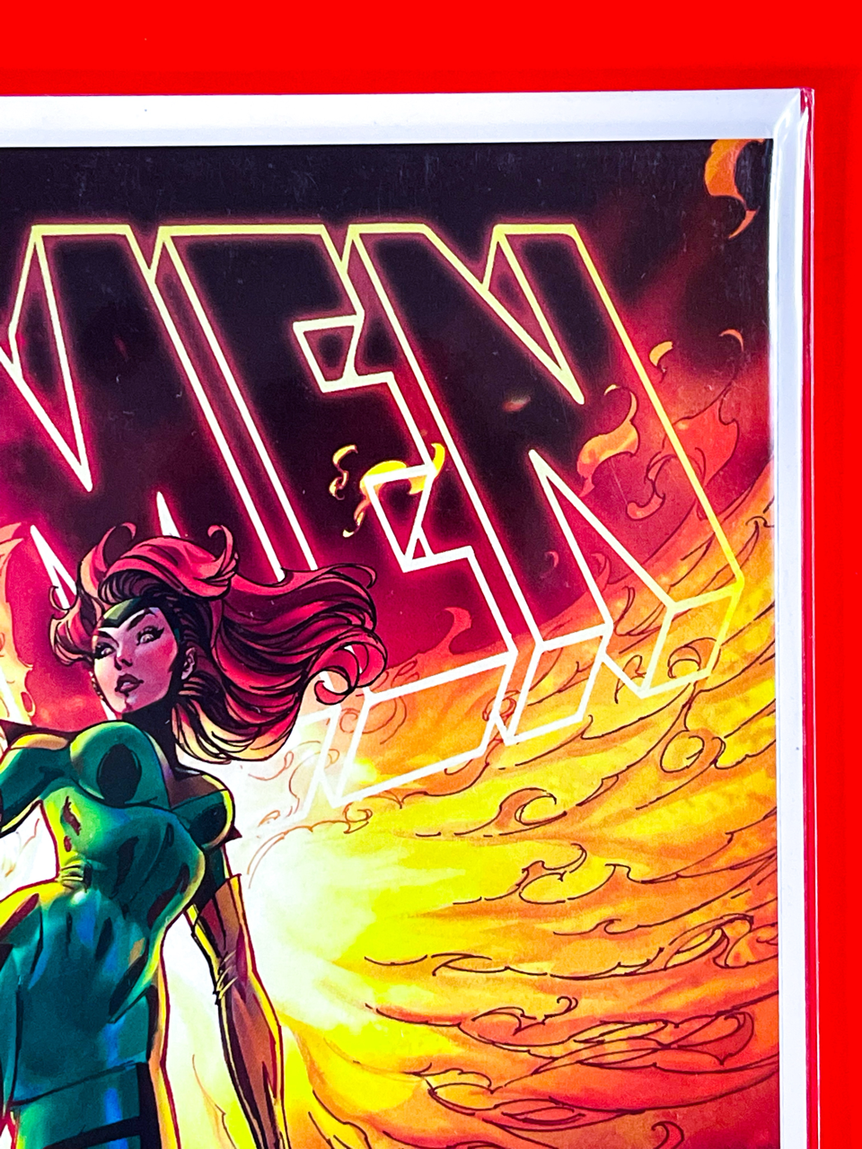 Top right corner of X-Men #5 | J. Scott Campbell Cover