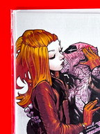 Top left corner of Deadpool #9 | Chris Bachalo Cover