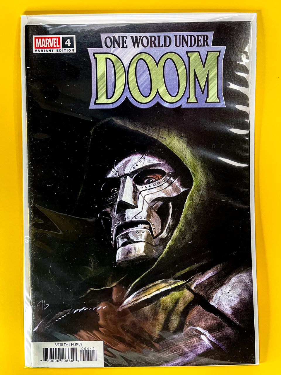 One World Under Doom #4 | Adi Granov Cover