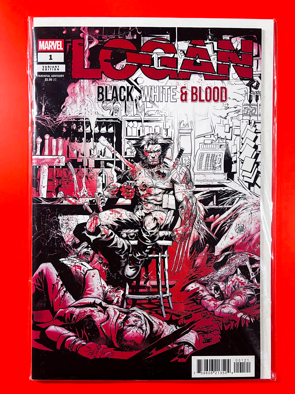 Logan: Black, White & Blood #1 | Adam Kubert Cover