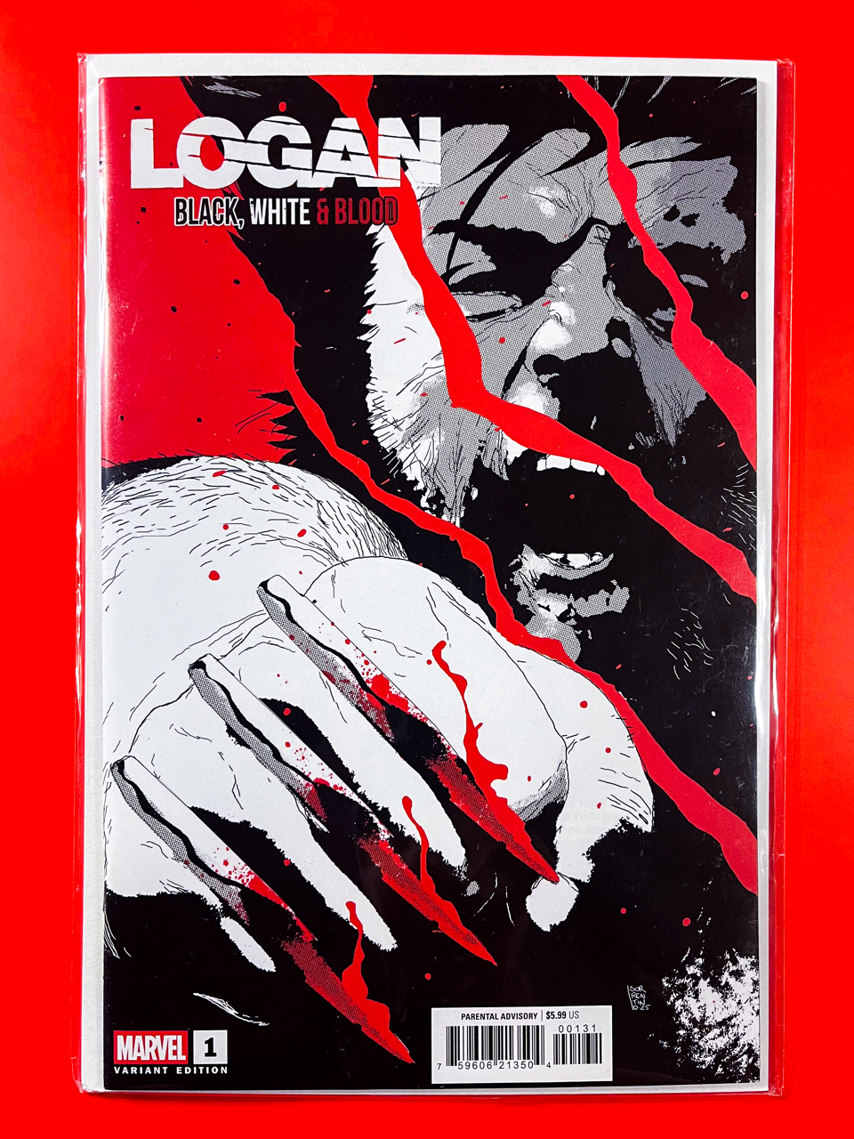 Logan: Black, White & Blood #1 | Andrea Sorrentino Cover