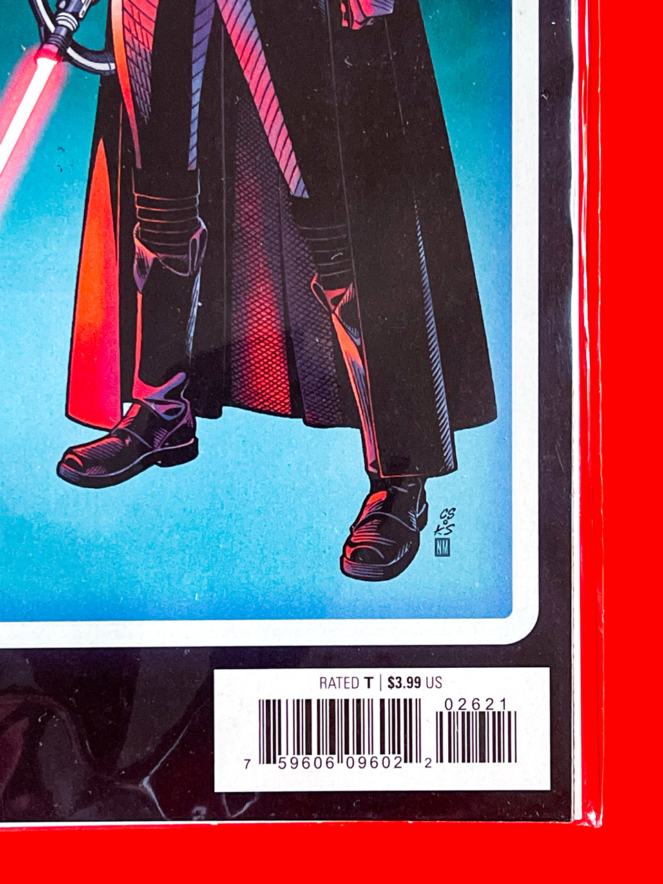 Bottom right corner of Star Wars: Bounty Hunters #26 | Chris Sprouse Cover