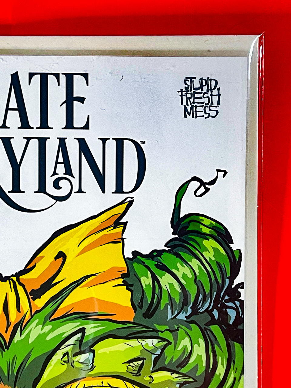 Top right corner of I Hate Fairyland #48 | Skottie Young Cover
