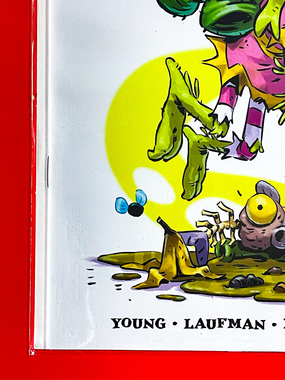 Bottom left corner of I Hate Fairyland #48 | Derek Laufman Cover