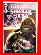 Main Cover of Teenage Mutant Ninja Turtles x Stranger Things #3 | Rafael Albuquerque Cover