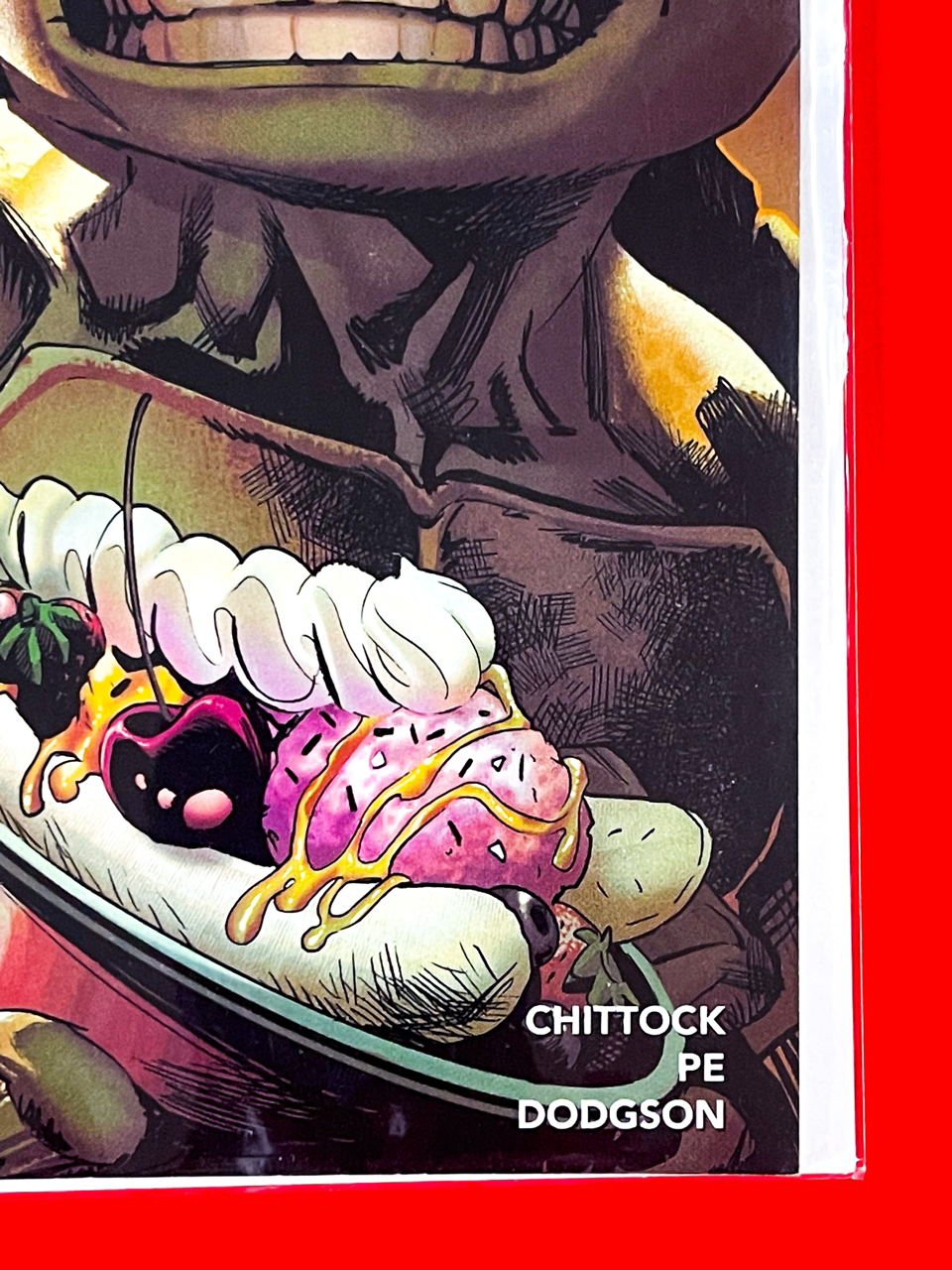 Bottom right corner of Teenage Mutant Ninja Turtles x Stranger Things #3 | Rafael Albuquerque Cover