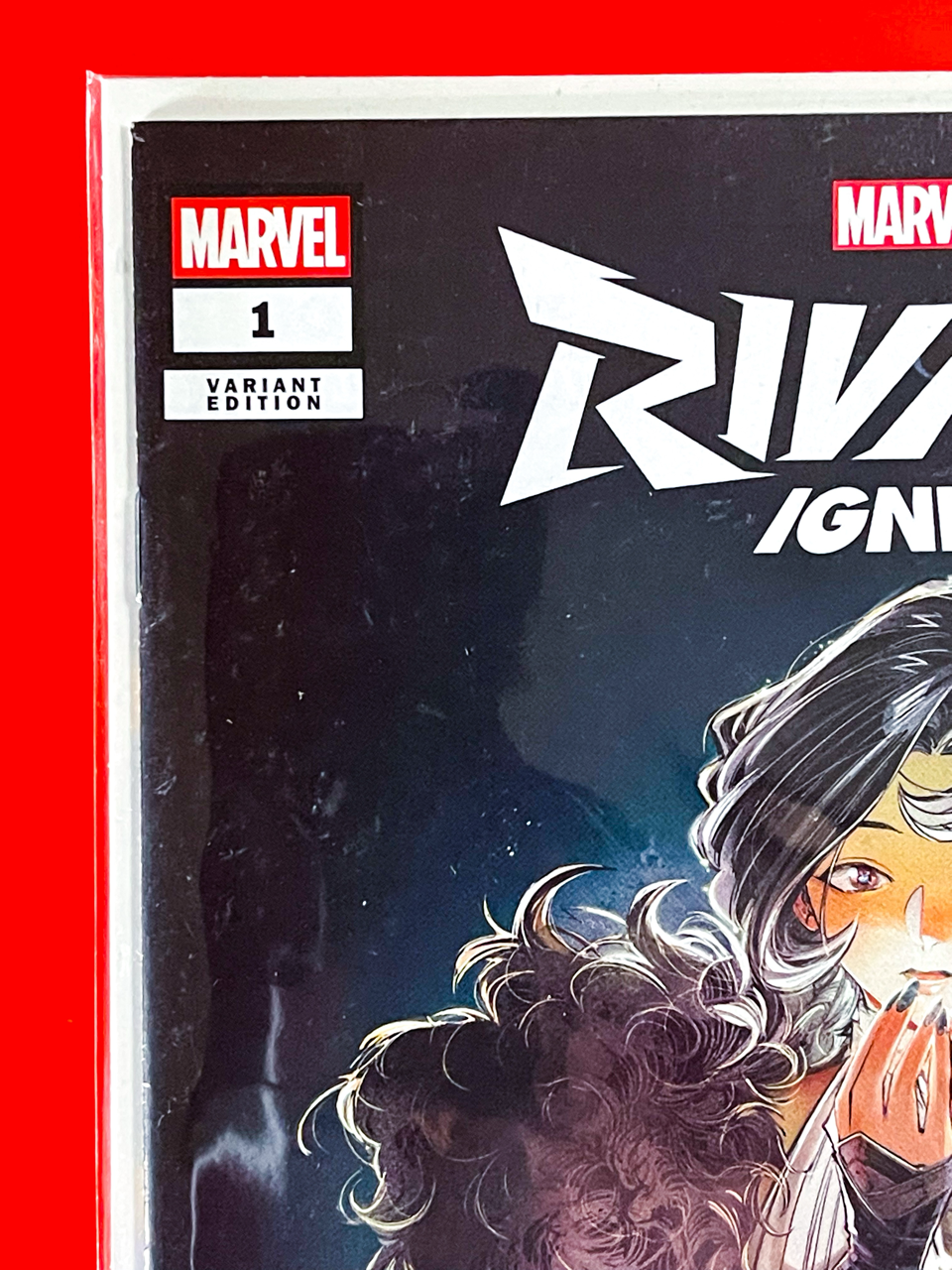Top left corner of Marvel Rivals: Ignite #1 | Tokitokoro Cover