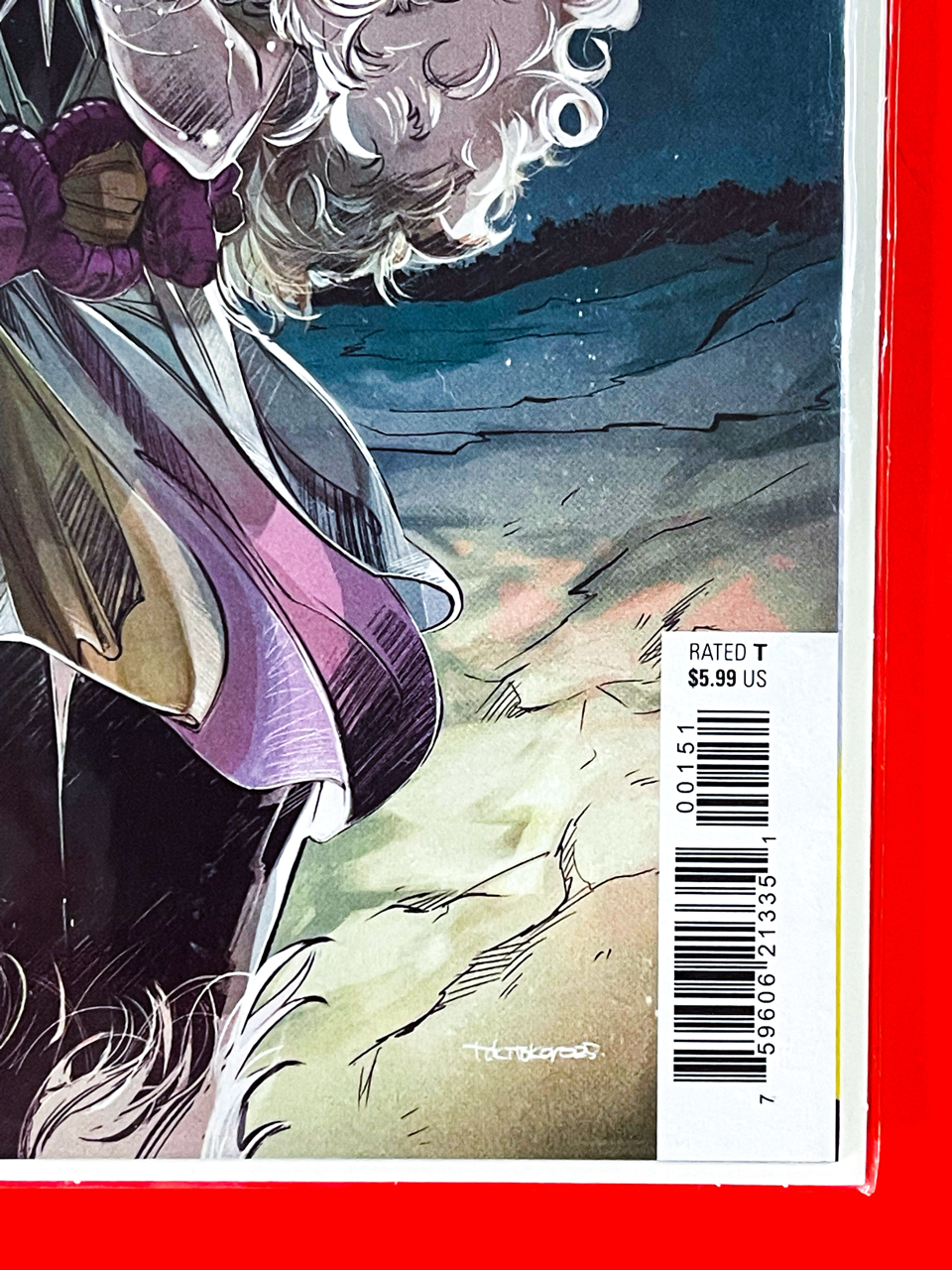 Bottom right corner of Marvel Rivals: Ignite #1 | Tokitokoro Cover
