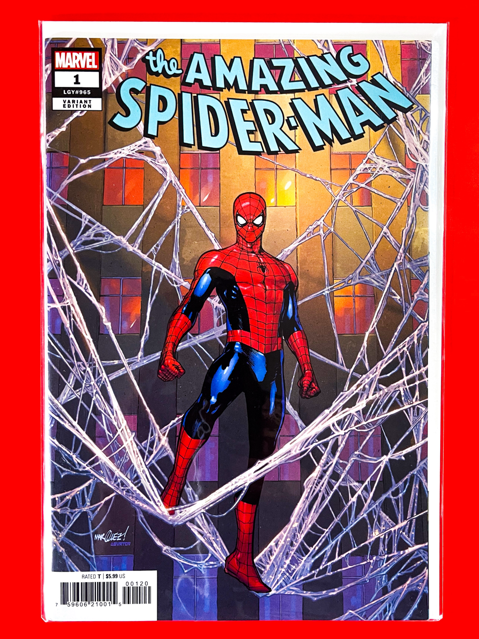 Main Cover of The Amazing Spider-Man #1 | David Marquez Cover