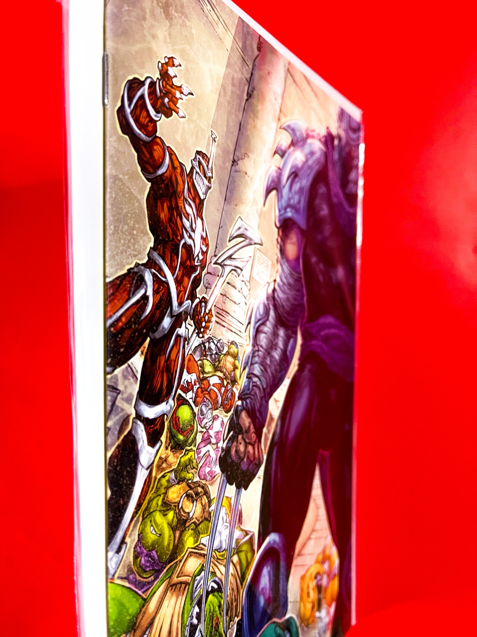 Spine of Mighty Morphin Power Rangers & Teenage Mutant Ninja Turtles III #1 | Freddie E. Williams II Cover
