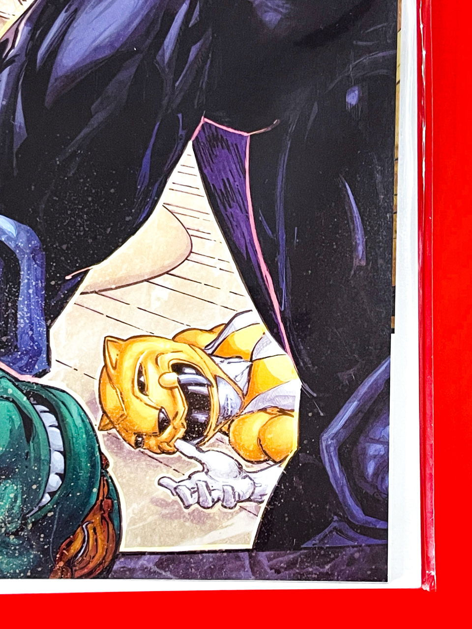 Bottom right corner of Mighty Morphin Power Rangers & Teenage Mutant Ninja Turtles III #1 | Freddie E. Williams II Cover