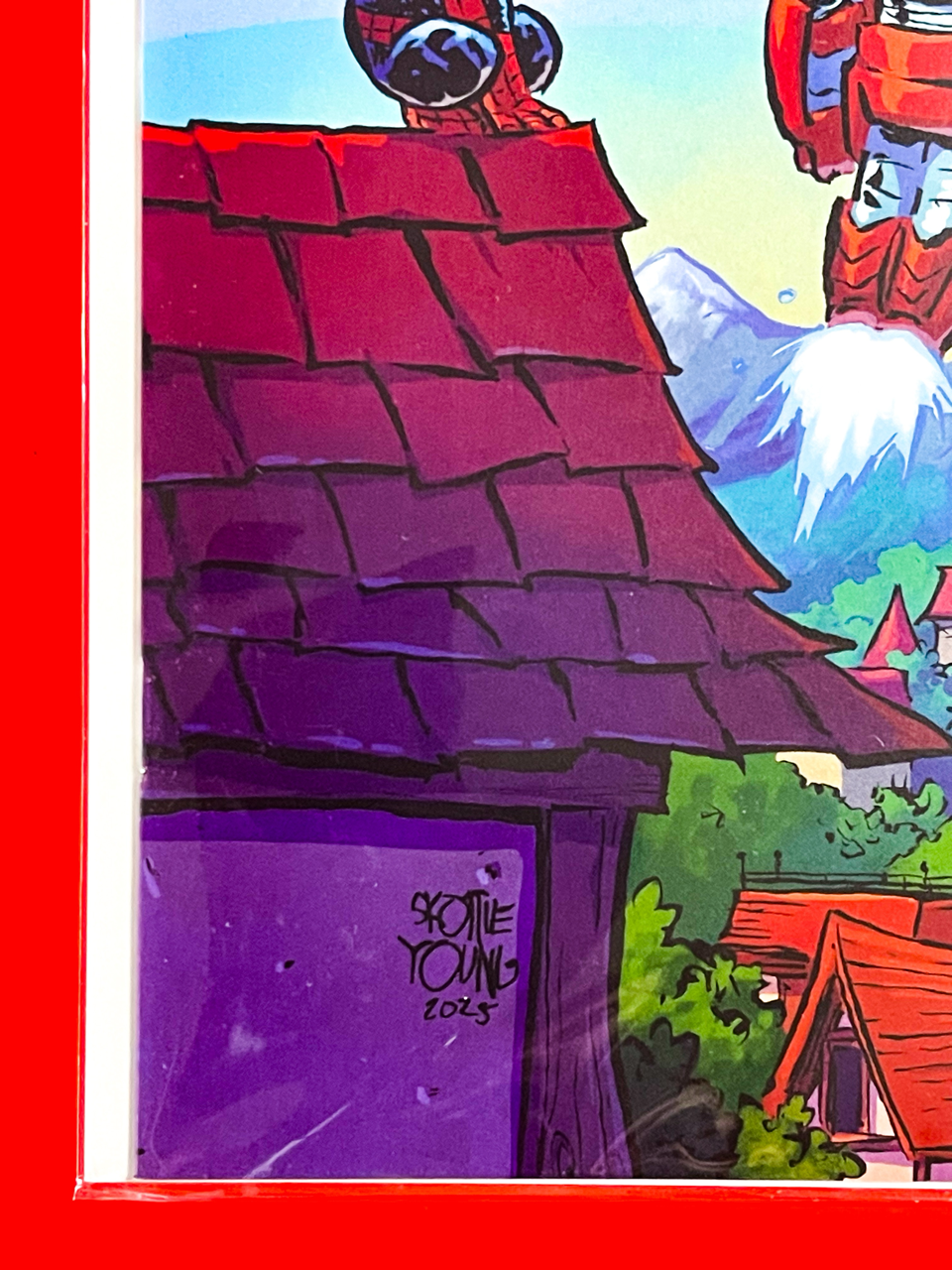 Bottom left corner of Ultimate Endgame #1 | Skottie Young Cover