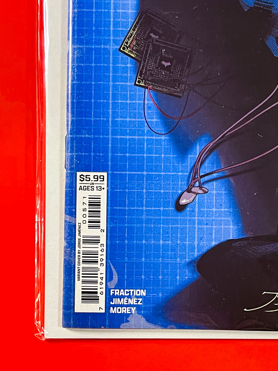 Bottom left corner of Batman #5 | Jorge Jimenez Cover