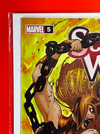 Top left corner of Scarlet Witch #5 | Russell Dauterman Cover
