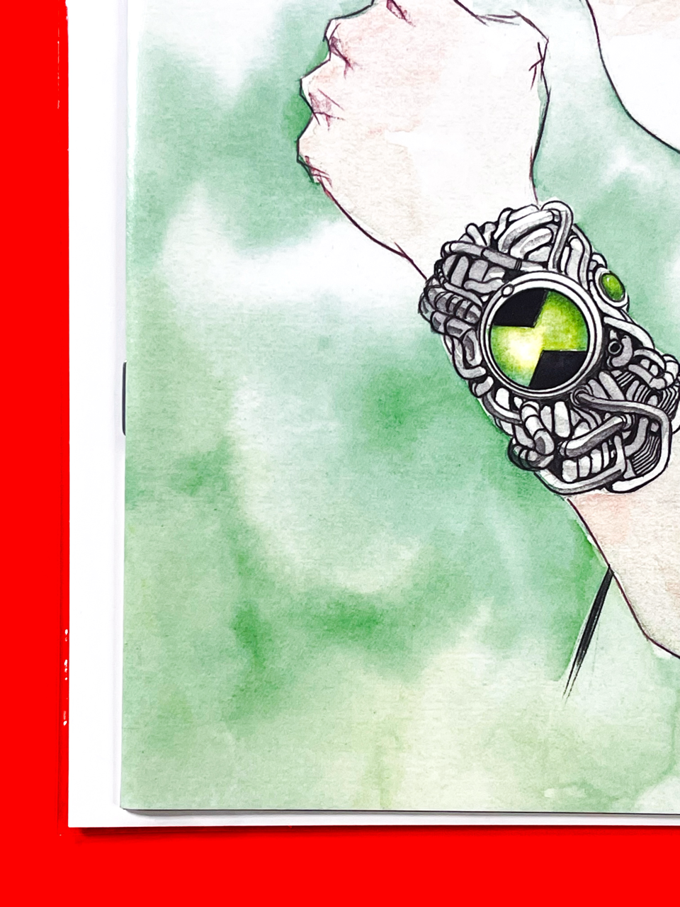 Bottom left corner of Ben 10 #1 | Dustin Nguyen Cover