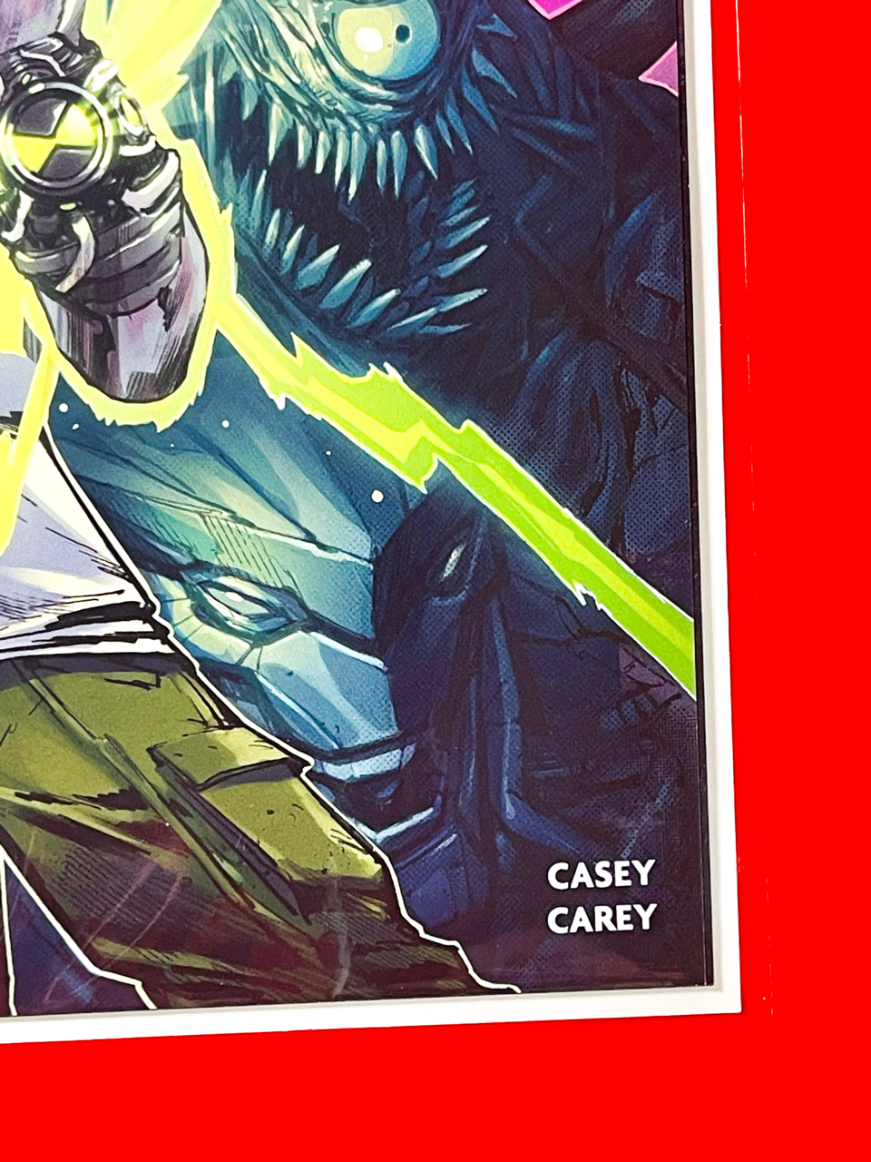 Bottom right corner of Ben 10 #1 | Eric Canete Cover