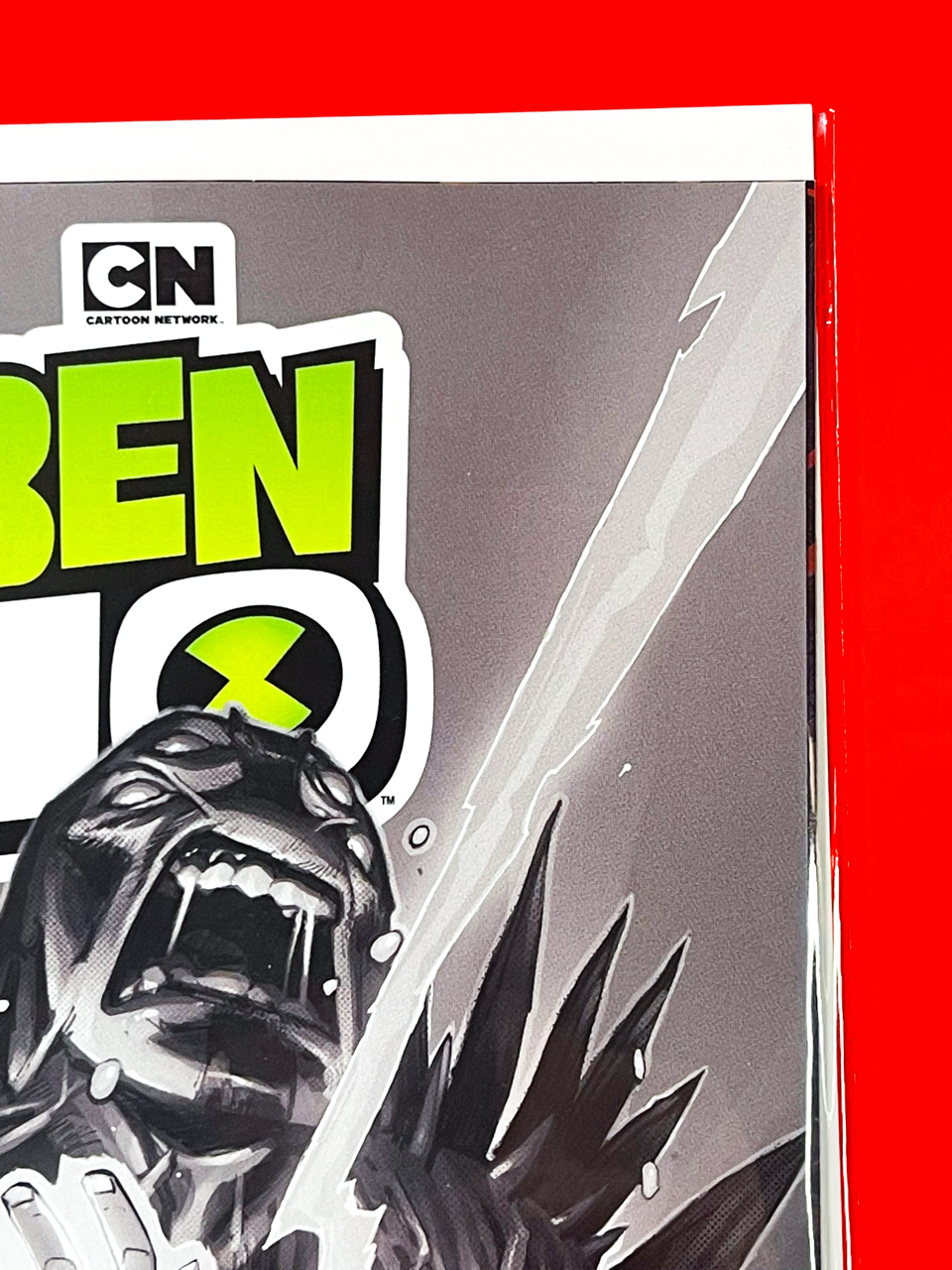 Top right corner of Ben 10 #1 | Eric Canete Cover
