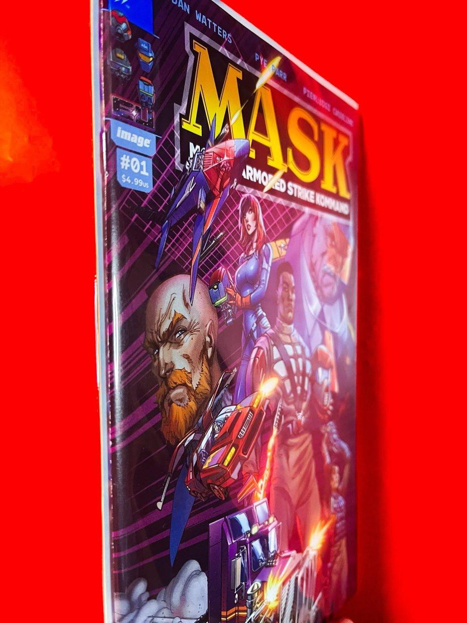 Spine of M.A.S.K #1 | J. Scott Campbell & Sabine Rich Cover