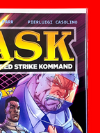 Top right corner of M.A.S.K #1 | J. Scott Campbell & Sabine Rich Cover